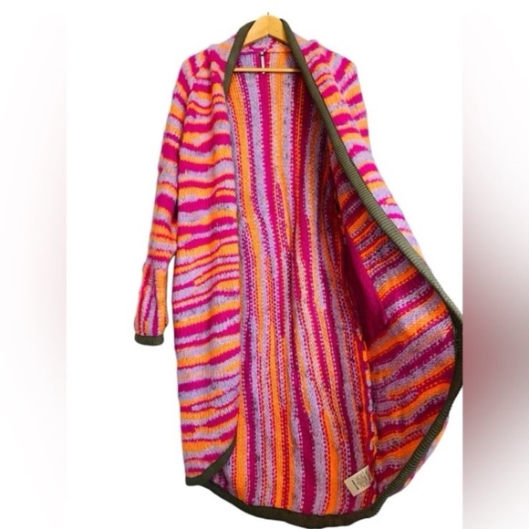 Free People Pink and Orange Knit Sweater - Picture 6 of 12